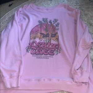 Pink Joshua Tree Graphic Sweatshirt
